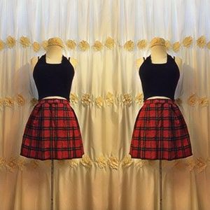 Red Plaid // Skirt